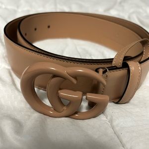Tan original Gucci belt